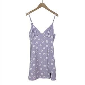 NWOT Sundae Muse Lilac Purple Floral Mini Slip Dress Size 8